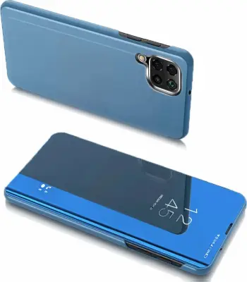 Mbështjellës Hurtel Clear View Case për Samsung Galaxy A22 4G, kaltër