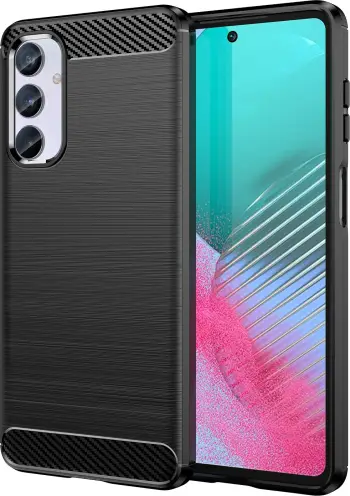 Mbështjellës Hurtel Carbon Case për Samsung Galaxy M54, i zi