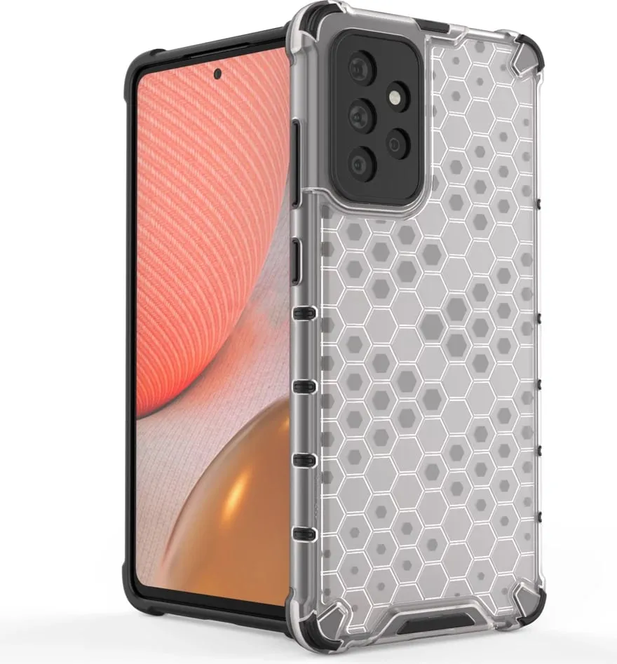 Mbështjellës Hurtel Honeycomb Case për Samsung Galaxy A72 4G, Blu - 2