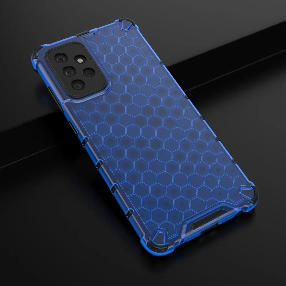Mbështjellës Hurtel Honeycomb Case për Samsung Galaxy A72 4G, Blu - 14