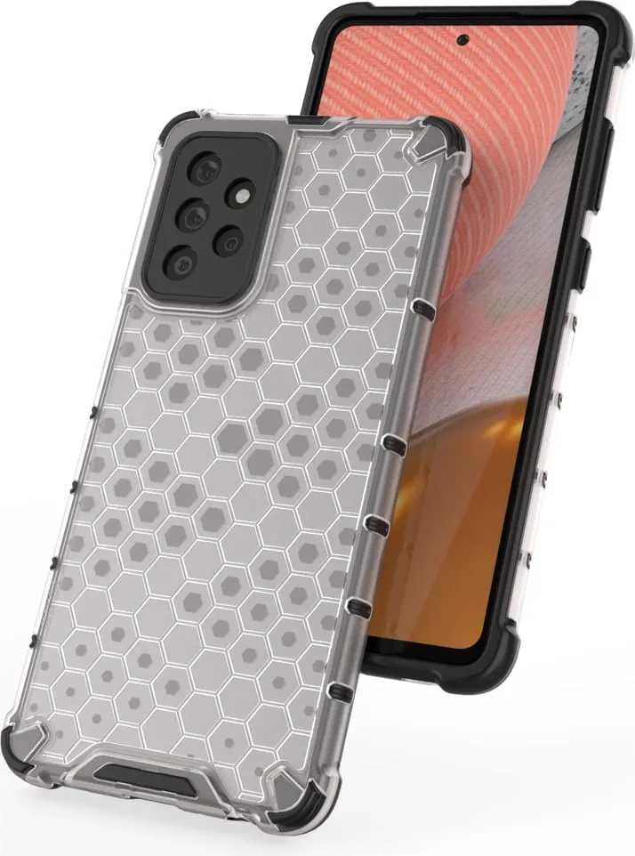 Mbështjellës Hurtel Honeycomb Case për Samsung Galaxy A72 4G, Blu - 6