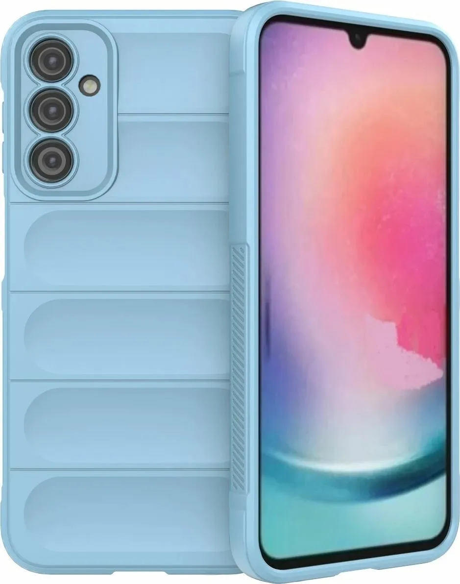 Kabullë telefoni Hurtel Magic Shield Case për Samsung Galaxy A24 4G, fleksibël, mbrojtëse, blu e çelët - 1