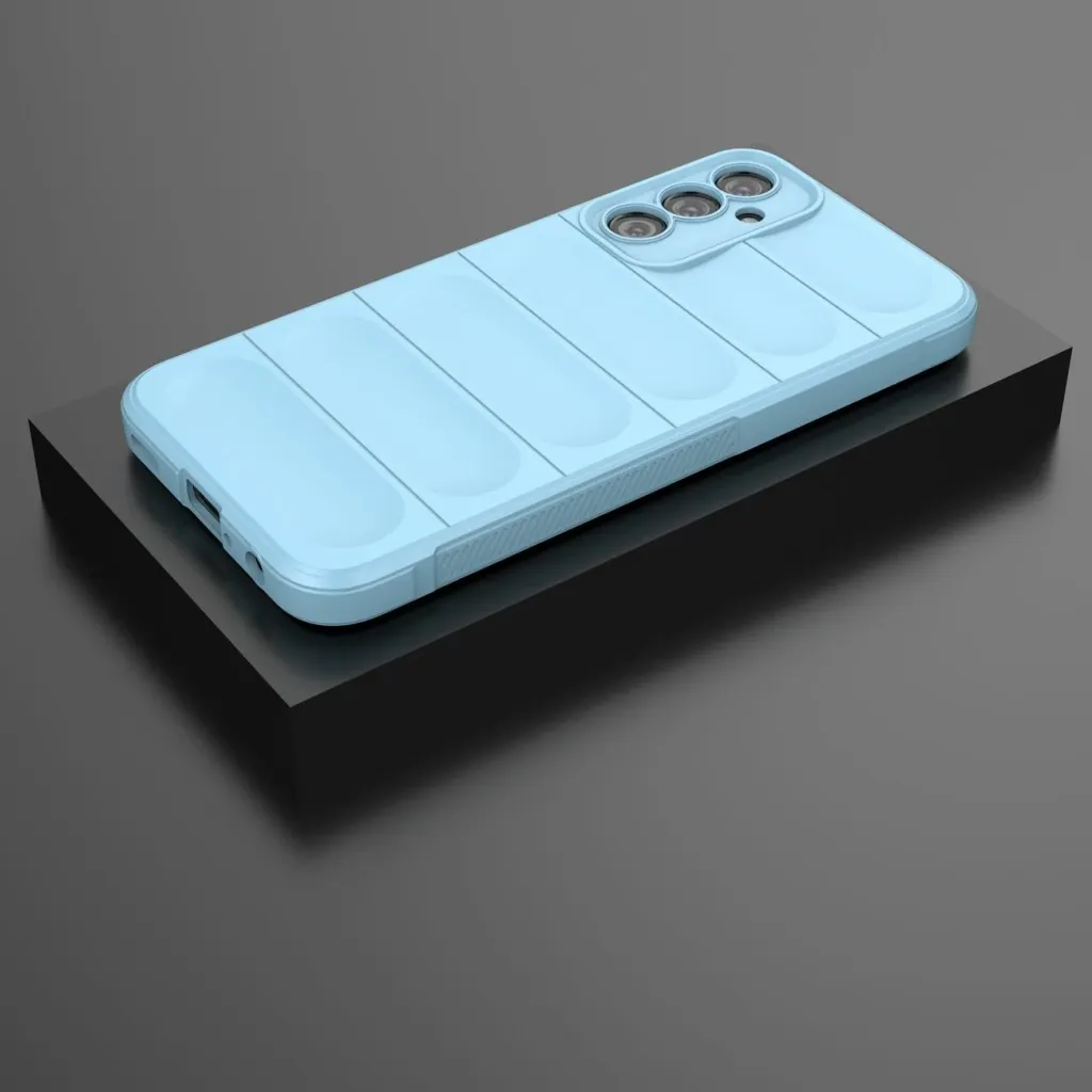 Kabullë telefoni Hurtel Magic Shield Case për Samsung Galaxy A24 4G, fleksibël, mbrojtëse, blu e çelët - 3