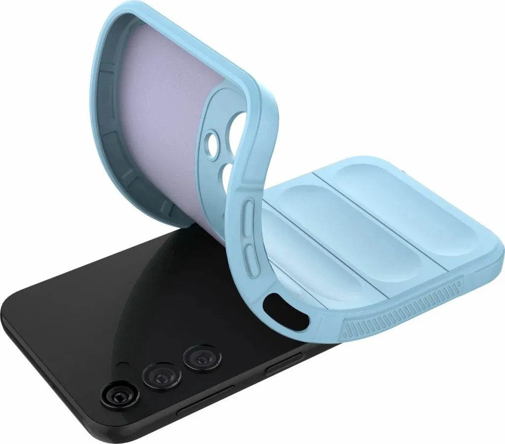 Kabullë telefoni Hurtel Magic Shield Case për Samsung Galaxy A24 4G, fleksibël, mbrojtëse, blu e çelët - 4