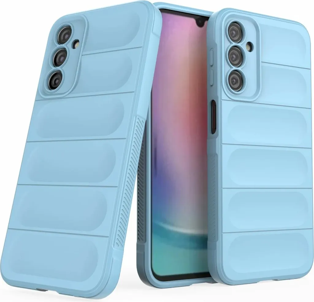 Kabullë telefoni Hurtel Magic Shield Case për Samsung Galaxy A24 4G, fleksibël, mbrojtëse, blu e çelët - 7