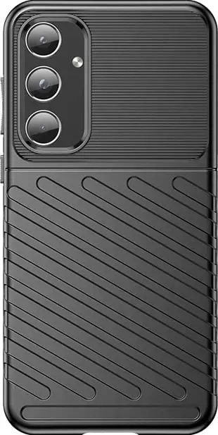 Mbështjellës i blinduar Hurtel Thunder Case për Samsung Galaxy A55, i zi