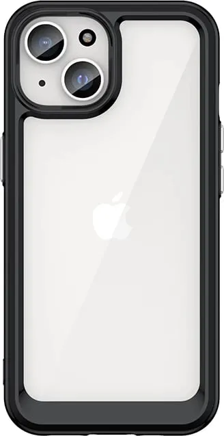 Mbështjellës i përforcuar Hurtel Outer Space Case për iPhone 15 Plus, i zi - 1