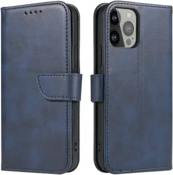 Këllëf magnetik portofol Hurtel për Xiaomi Redmi Note 12, me stand, blu