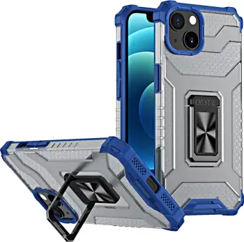 Mbështjellës Hurtel Crystal Ring Case për iPhone 12 mini, me këmbalec, Kuqe