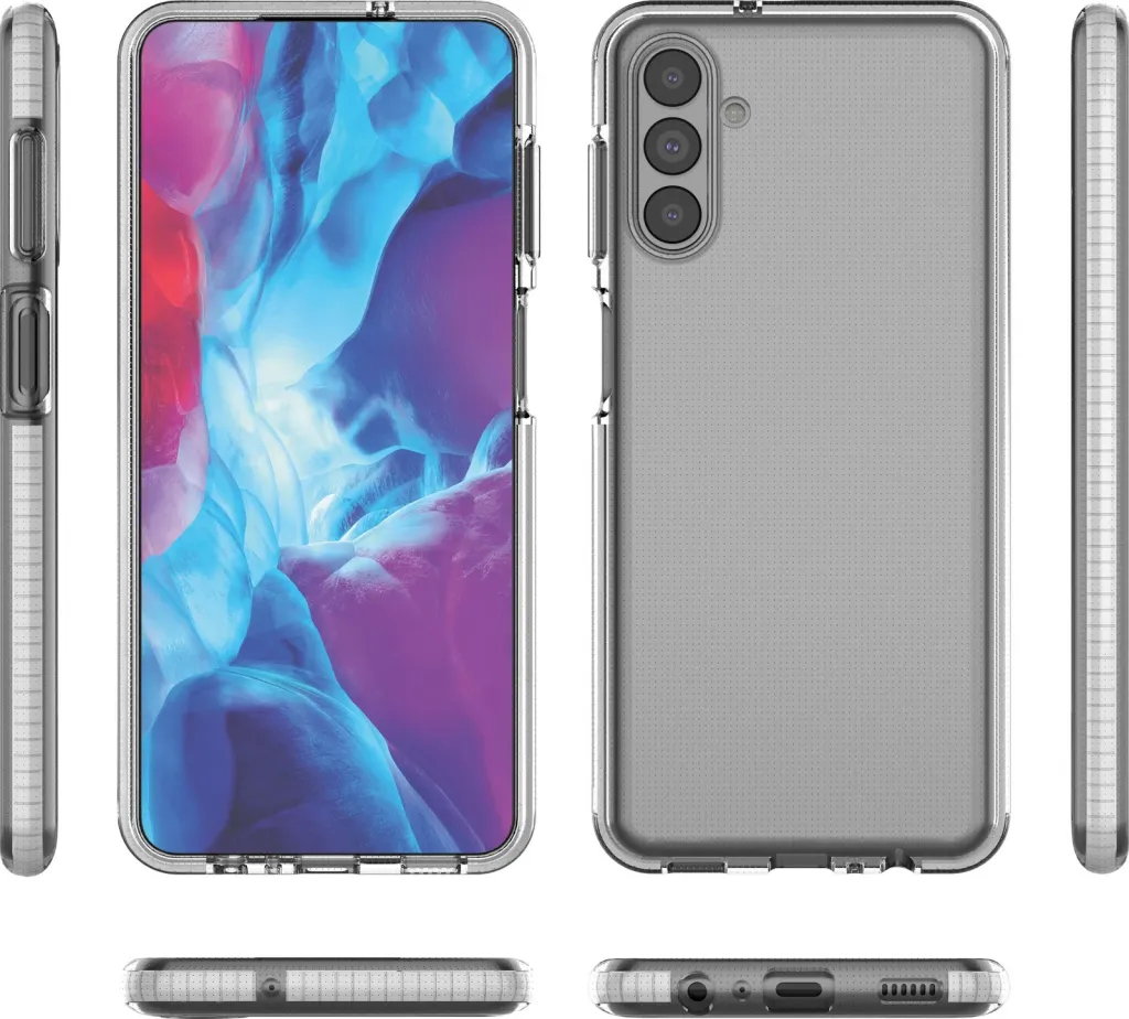 Mbështjellës Hurtel Spring Case për Samsung Galaxy A13 5G, xhel, transparent/rozë e lehtë - 2