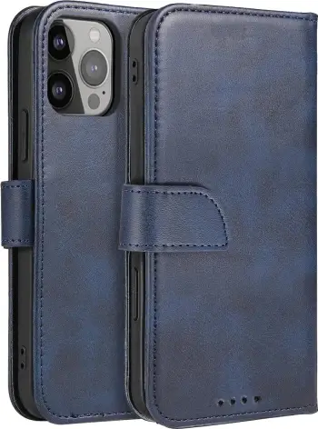 Mbështjellës magnetik me kapak për Samsung Galaxy S25 Hurtel, Kaltër