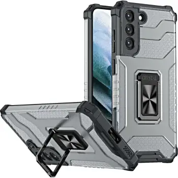 Mbështjellës Hurtel Ring Armor për Samsung Galaxy S22+, i zi