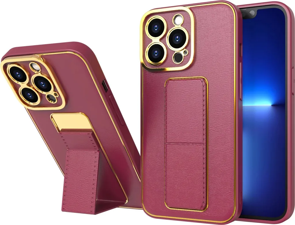 Kapak mbrojtës Hurtel Kickstand Case për iPhone 12 Pro, me stand, i kuq - 1