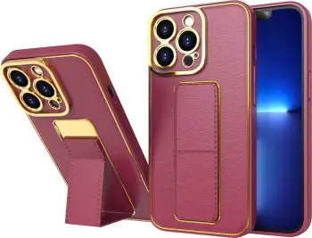 Kapak mbrojtës Hurtel Kickstand Case për iPhone 12 Pro, me stand, i kuq