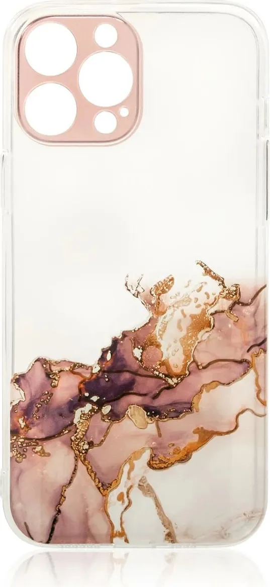 Mbështjellës Hurtel Marble Case për Xiaomi Redmi Note 11 Pro, kafe - 1
