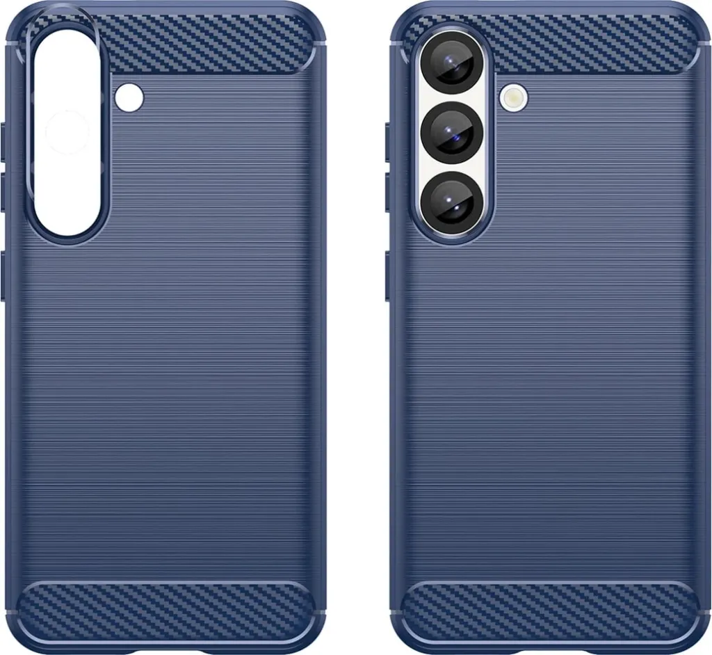Mbështjellës Hurtel Carbon Case për Samsung Galaxy S25, Blu - 2