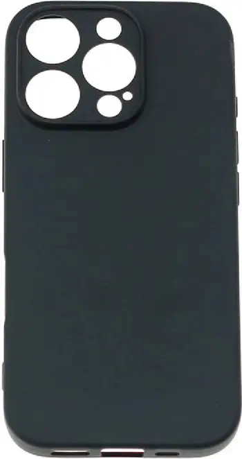 Mbështjellës i butë Hurtel për iPhone 16 Pro, TPU, i zi