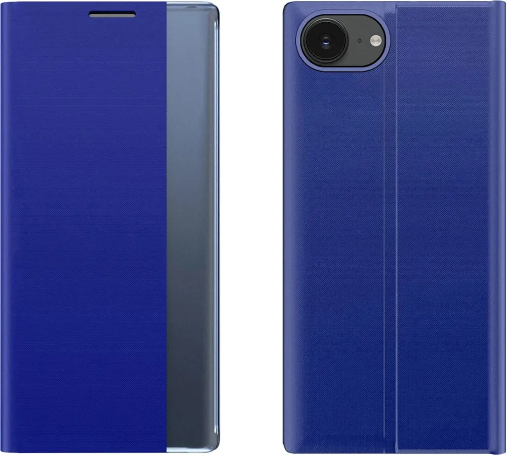 Mbështjellës Hurtel Sleep Case për iPhone 16e, me qëndrim, Blu - 1