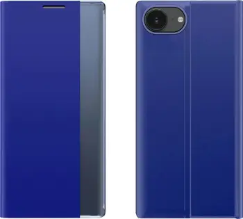 Mbështjellës Hurtel Sleep Case për iPhone 16e, me qëndrim, Blu