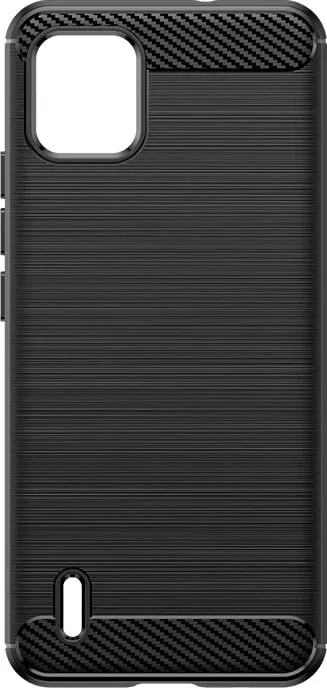 Mbështjellës Hurtel Carbon Case për Nokia C110, silikon, i zi - 2