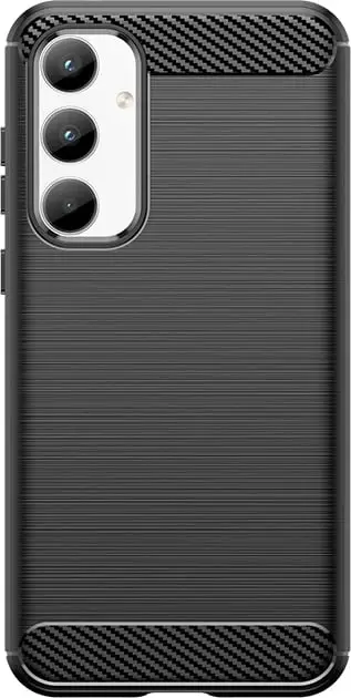 Mbështjellës Hurtel Carbon Case për Samsung Galaxy A35, i zi