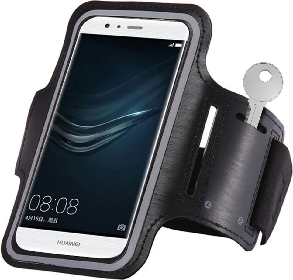 Bandë krahu për vrapim Hurtel për celular deri 6", e zezë - 1