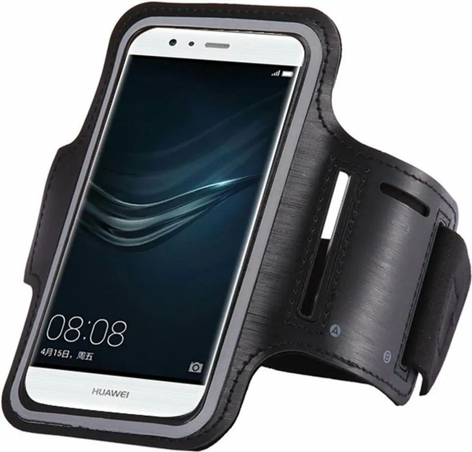 Bandë krahu për vrapim Hurtel për celular deri 6", e zezë - 2