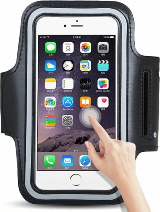 Bandë krahu për vrapim Hurtel për celular deri 6", e zezë - 3