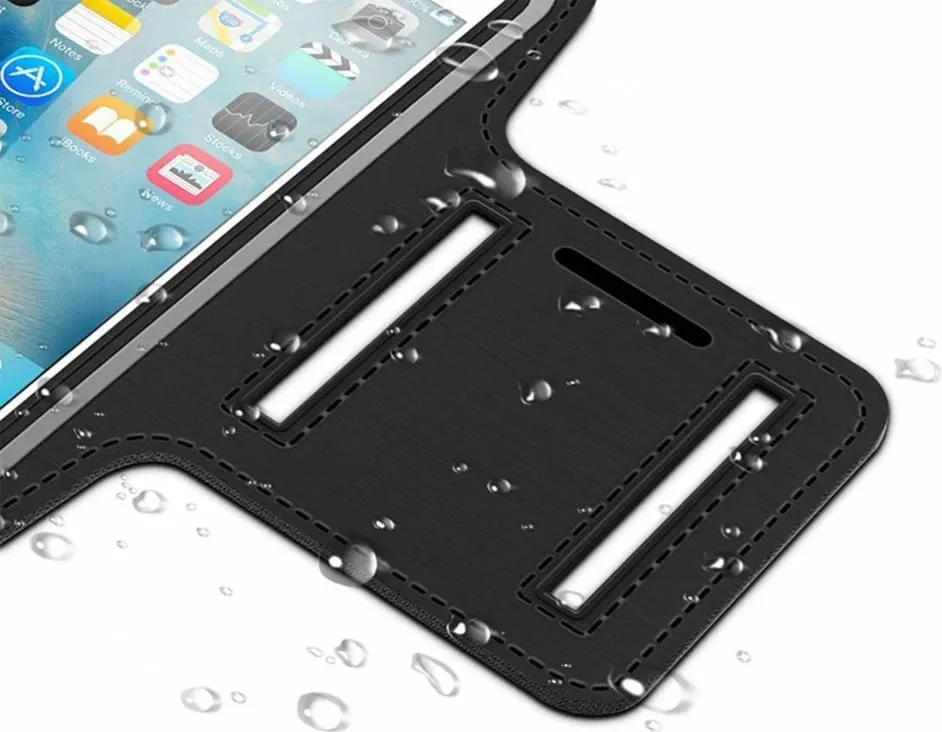 Bandë krahu për vrapim Hurtel për celular deri 6", e zezë - 4