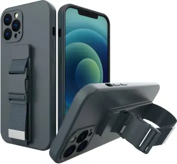 Mbështjellës Hurtel Rope case me litar për qafë, për Xiaomi Redmi 10X 4G / Redmi Note 9, Kuq