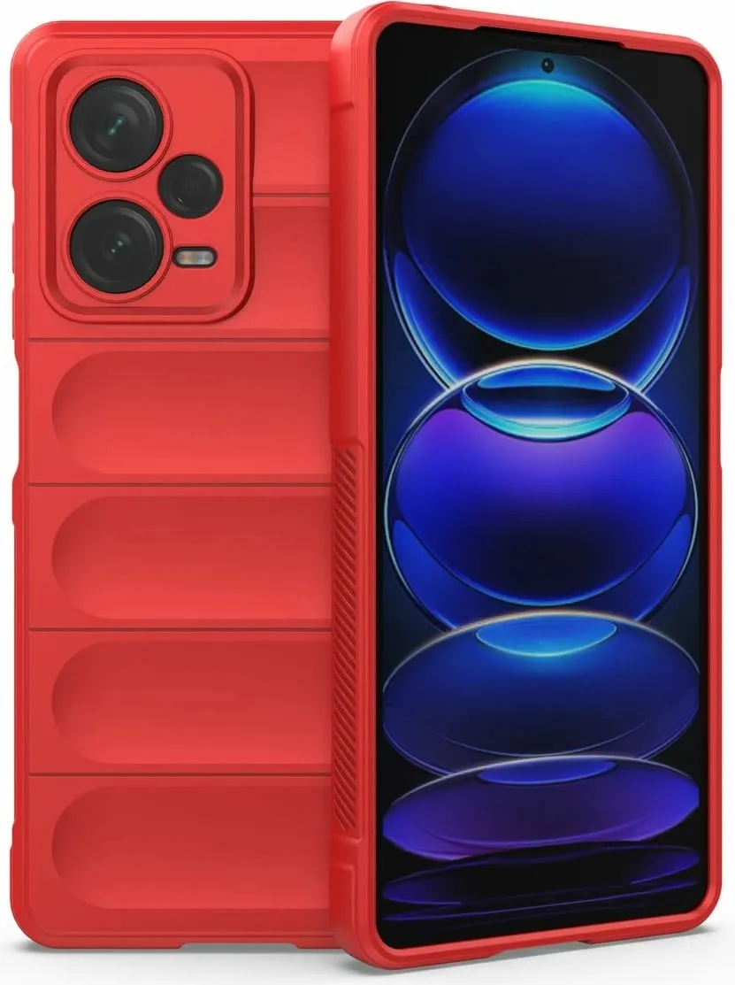 Mbulesë telefoni Hurtel Magic Shield, për Xiaomi Redmi Note 12 Pro+, fleksibile, e kuqe - 1