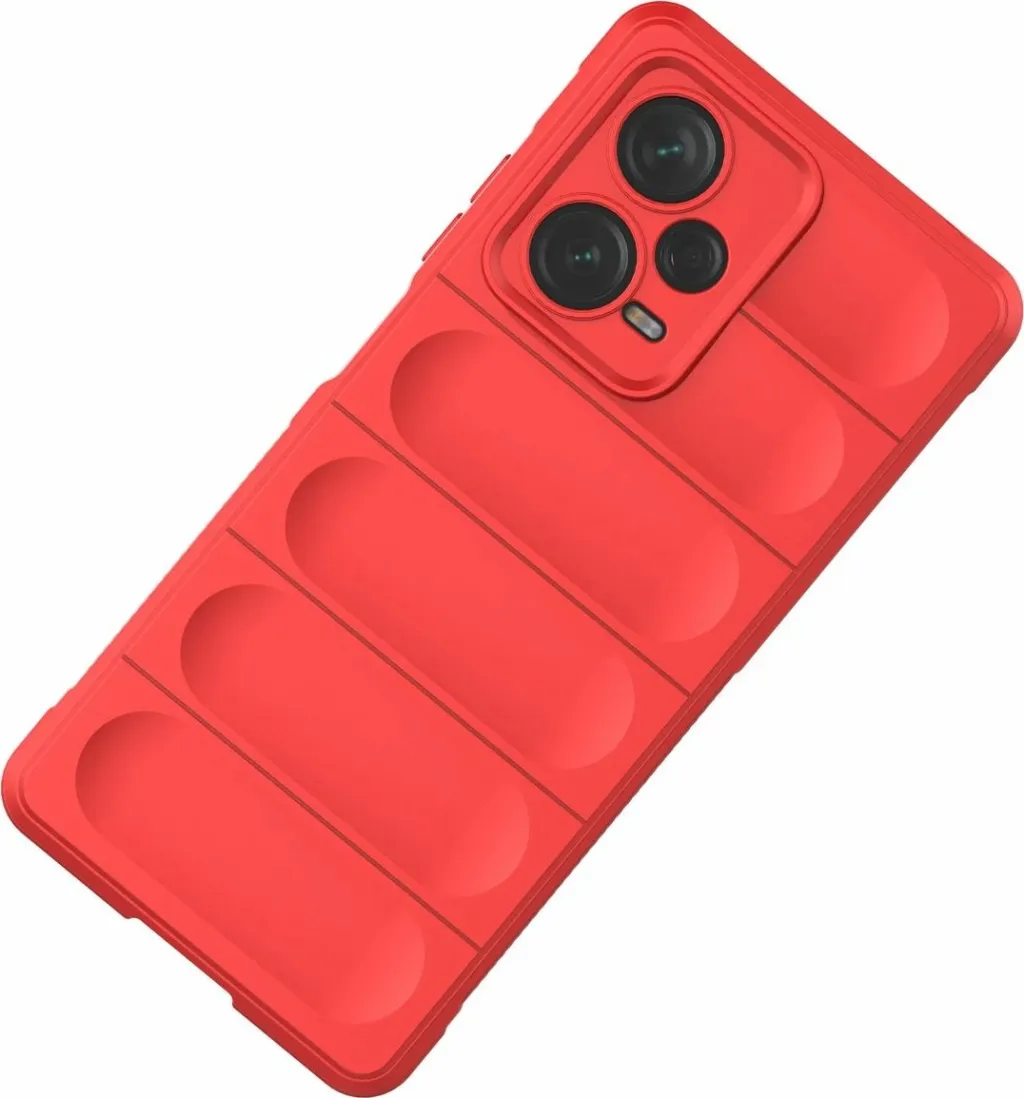 Mbulesë telefoni Hurtel Magic Shield, për Xiaomi Redmi Note 12 Pro+, fleksibile, e kuqe - 2