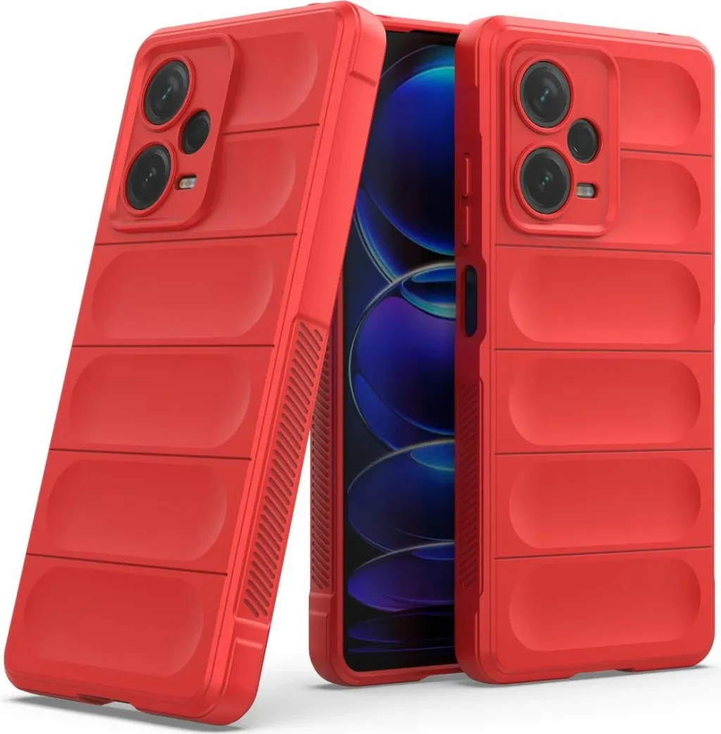Mbulesë telefoni Hurtel Magic Shield, për Xiaomi Redmi Note 12 Pro+, fleksibile, e kuqe - 12