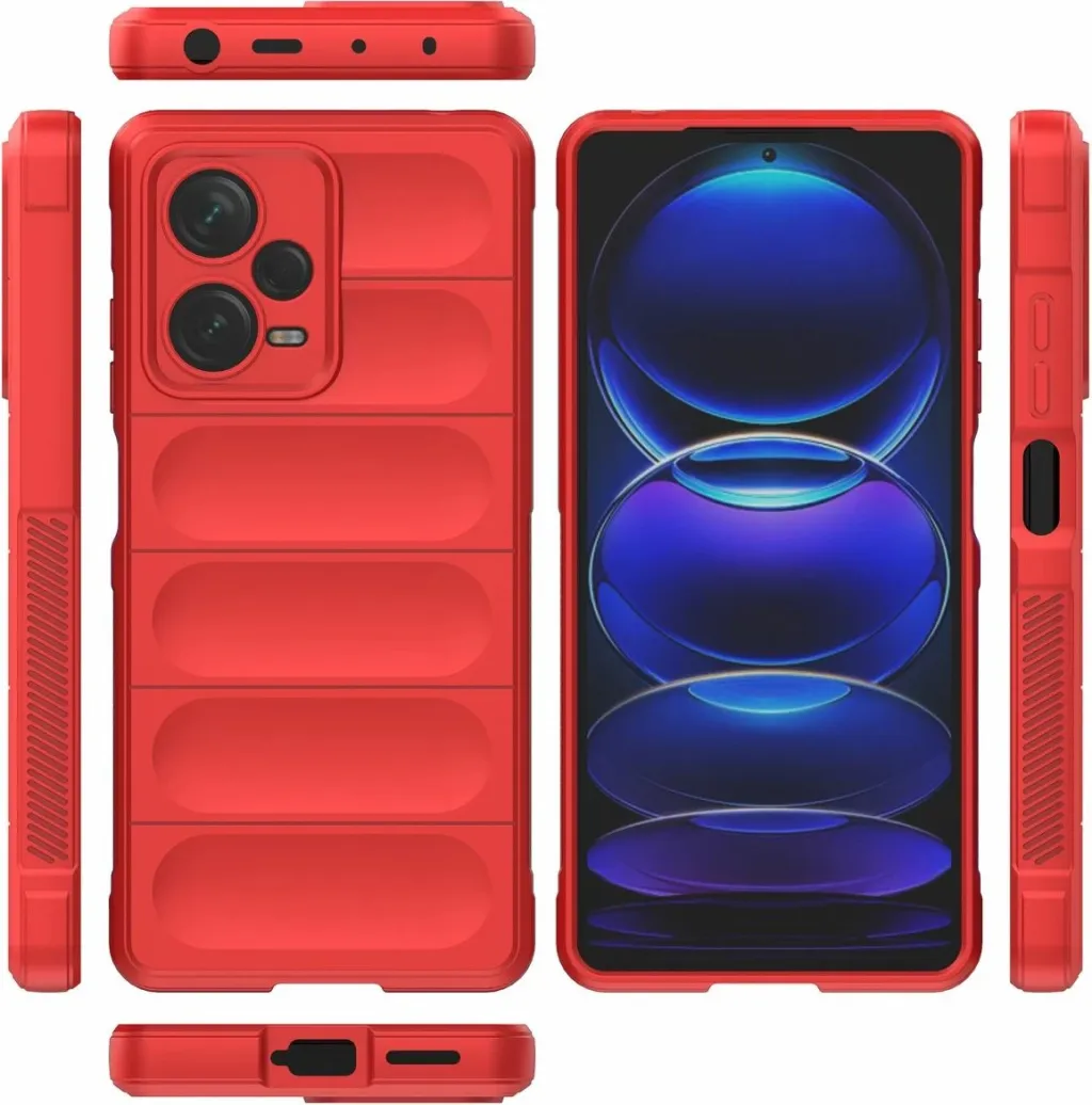 Mbulesë telefoni Hurtel Magic Shield, për Xiaomi Redmi Note 12 Pro+, fleksibile, e kuqe - 13