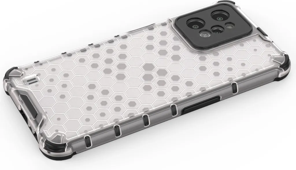 Mbështjellës Hurtel Honeycomb për Realme C31, Transparent - 12