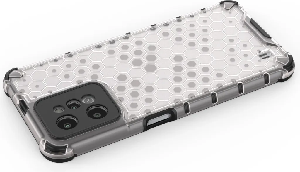 Mbështjellës Hurtel Honeycomb për Realme C31, Transparent - 13