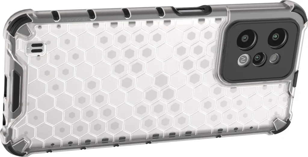 Mbështjellës Hurtel Honeycomb për Realme C31, Transparent - 14