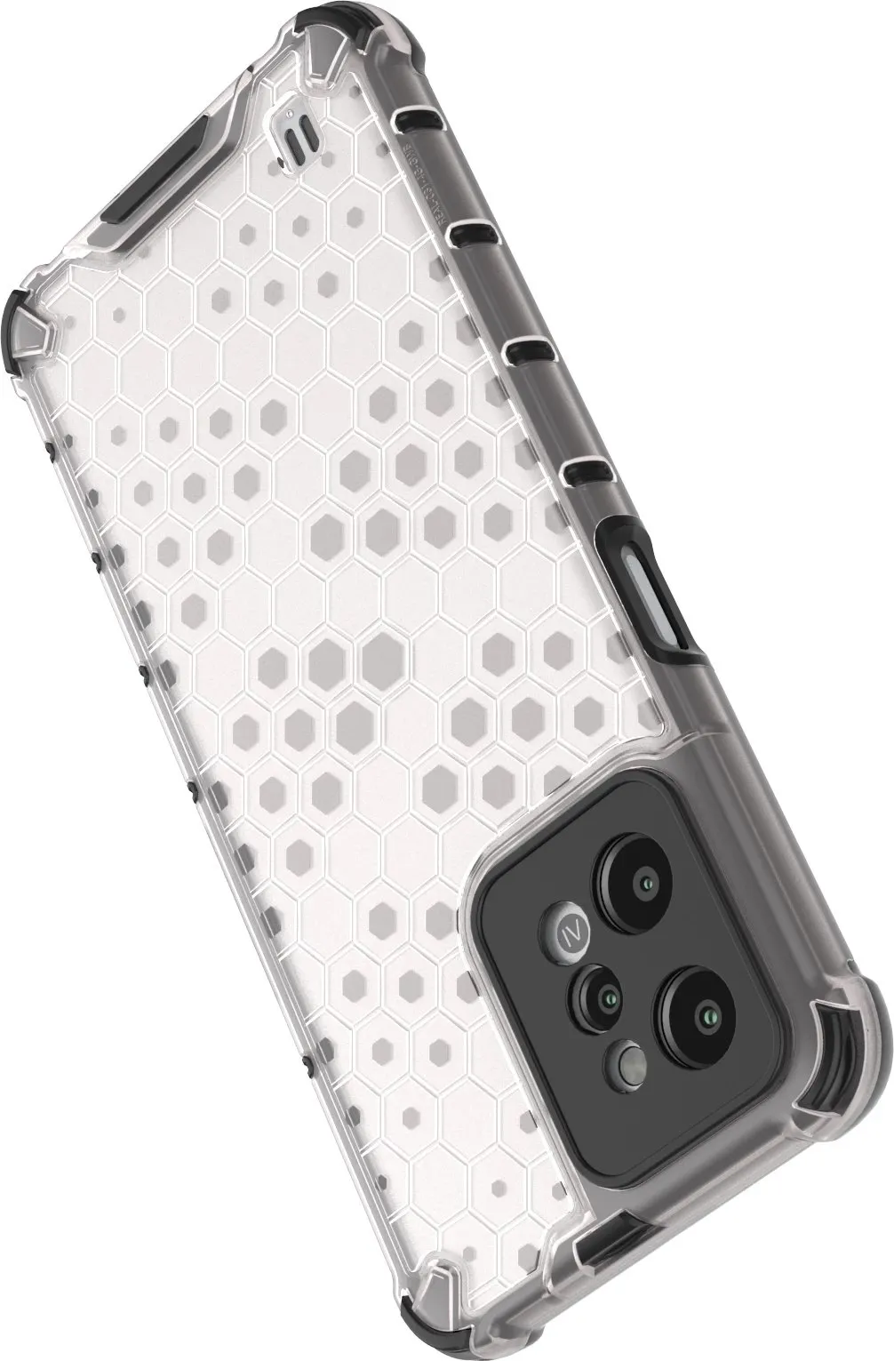 Mbështjellës Hurtel Honeycomb për Realme C31, Transparent - 15