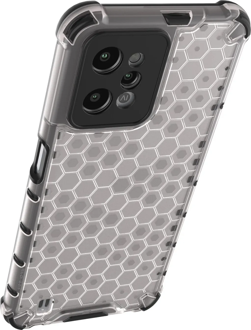 Mbështjellës Hurtel Honeycomb për Realme C31, Transparent - 16
