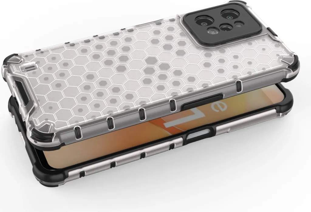 Mbështjellës Hurtel Honeycomb për Realme C31, Transparent - 3