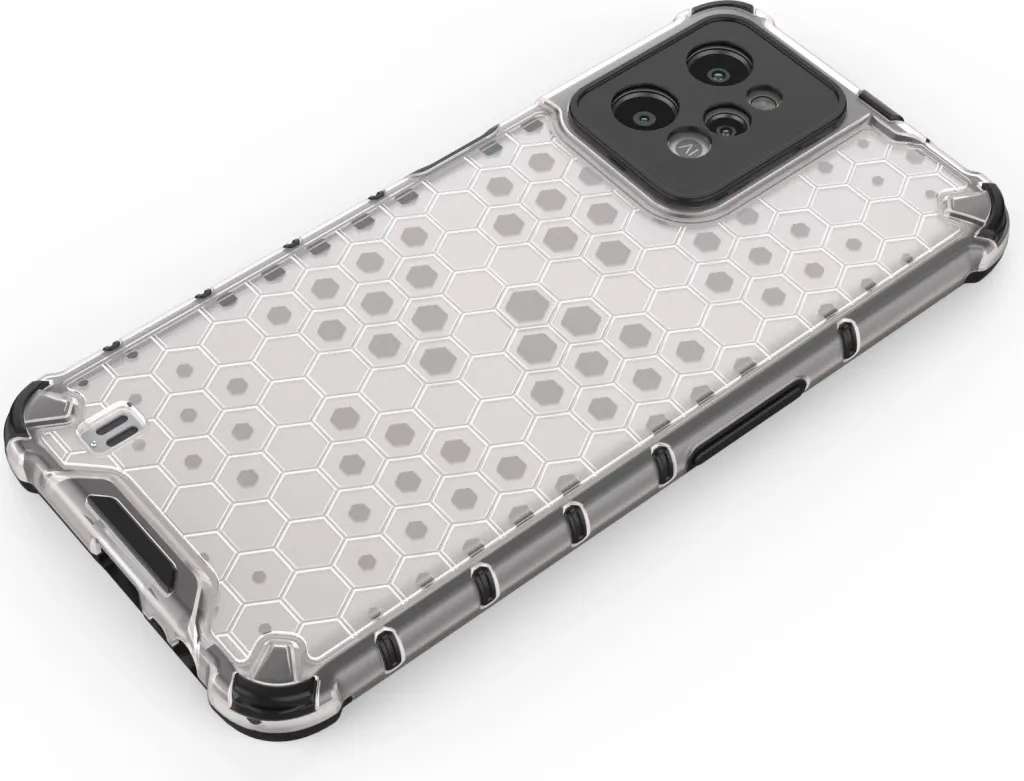 Mbështjellës Hurtel Honeycomb për Realme C31, Transparent - 4