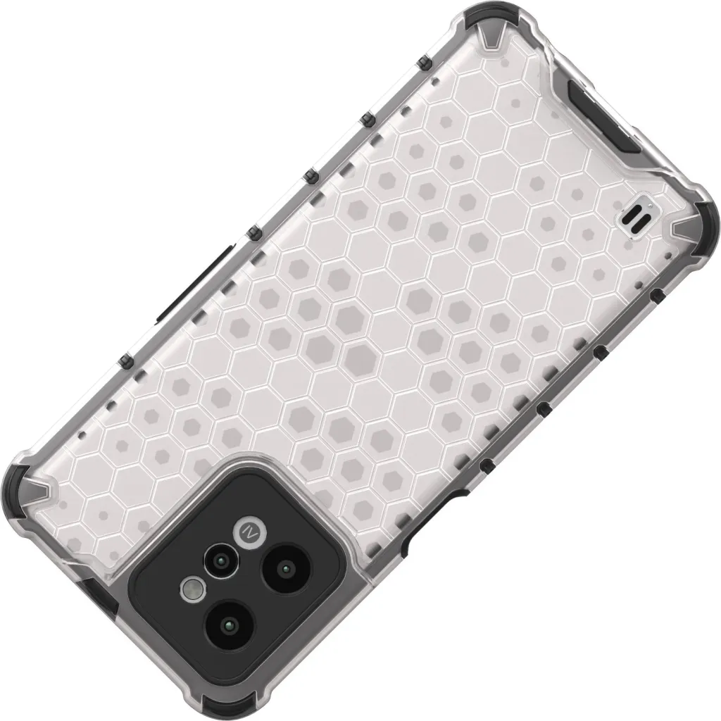 Mbështjellës Hurtel Honeycomb për Realme C31, Transparent - 6