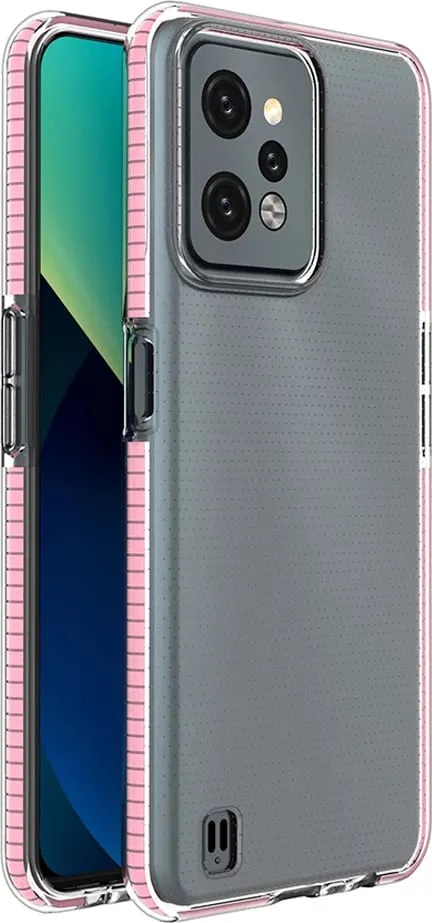 Mbështjellës Hurtel Spring Case për Realme C31, TPU, Rozë e lehtë - 1