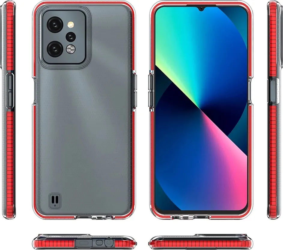 Mbështjellës Hurtel Spring Case për Realme C31, TPU, Rozë e lehtë - 2