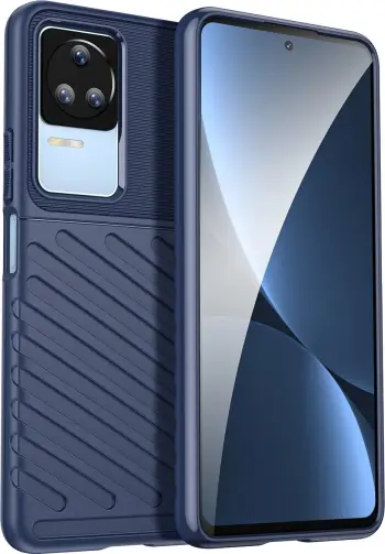 Këllëf telefoni Hurtel Thunder Case për Xiaomi Poco F4 5G, silikon, i zi