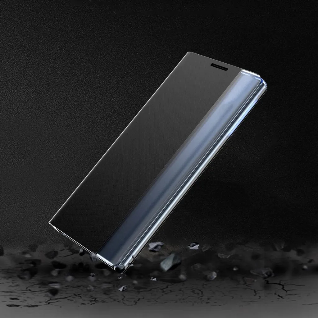 Mbështjellës Hurtel Sleep Case me smart window për iPhone 13 mini, kaltër - 8