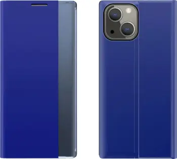 Mbështjellës Hurtel Sleep Case me smart window për iPhone 13 mini, kaltër
