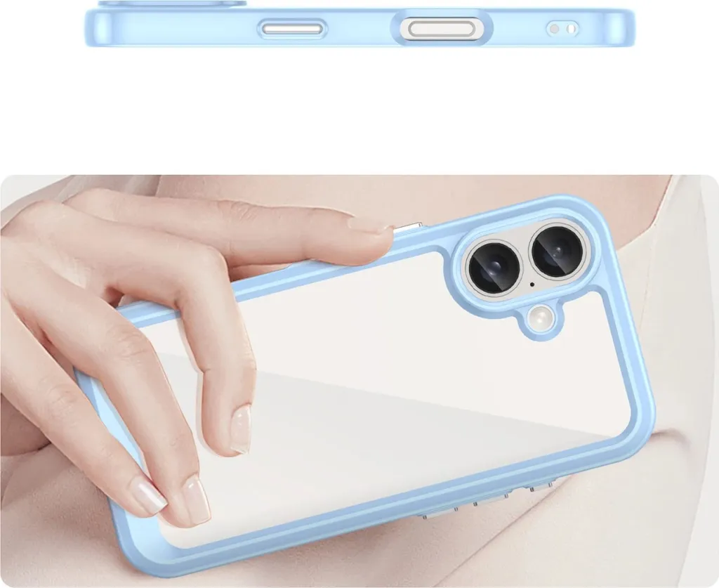 Mbështjellës Hurtel Outer Space Case për iPhone 16, TPU/PC, Kaltër - 4