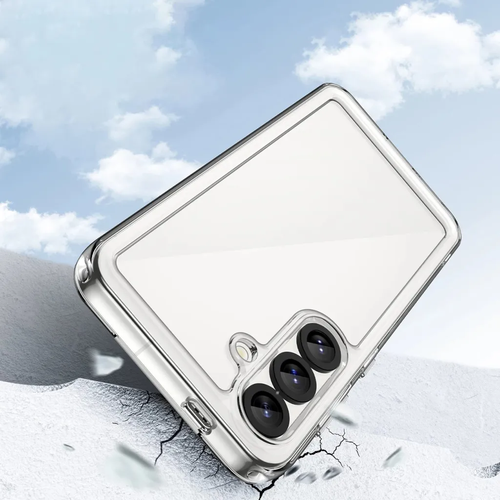 Mbështjellës Hurtel Outer Space Case për Samsung Galaxy S25, transparent i zi - 3