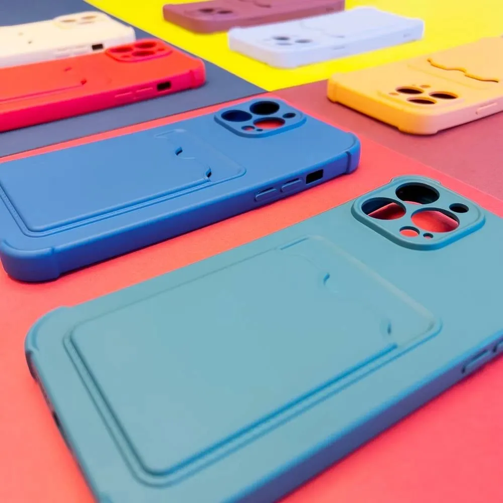 Mbështjellës Hurtel për Xiaomi Redmi Note 10/Note 10S, Card Armor, silikon, rozë - 4